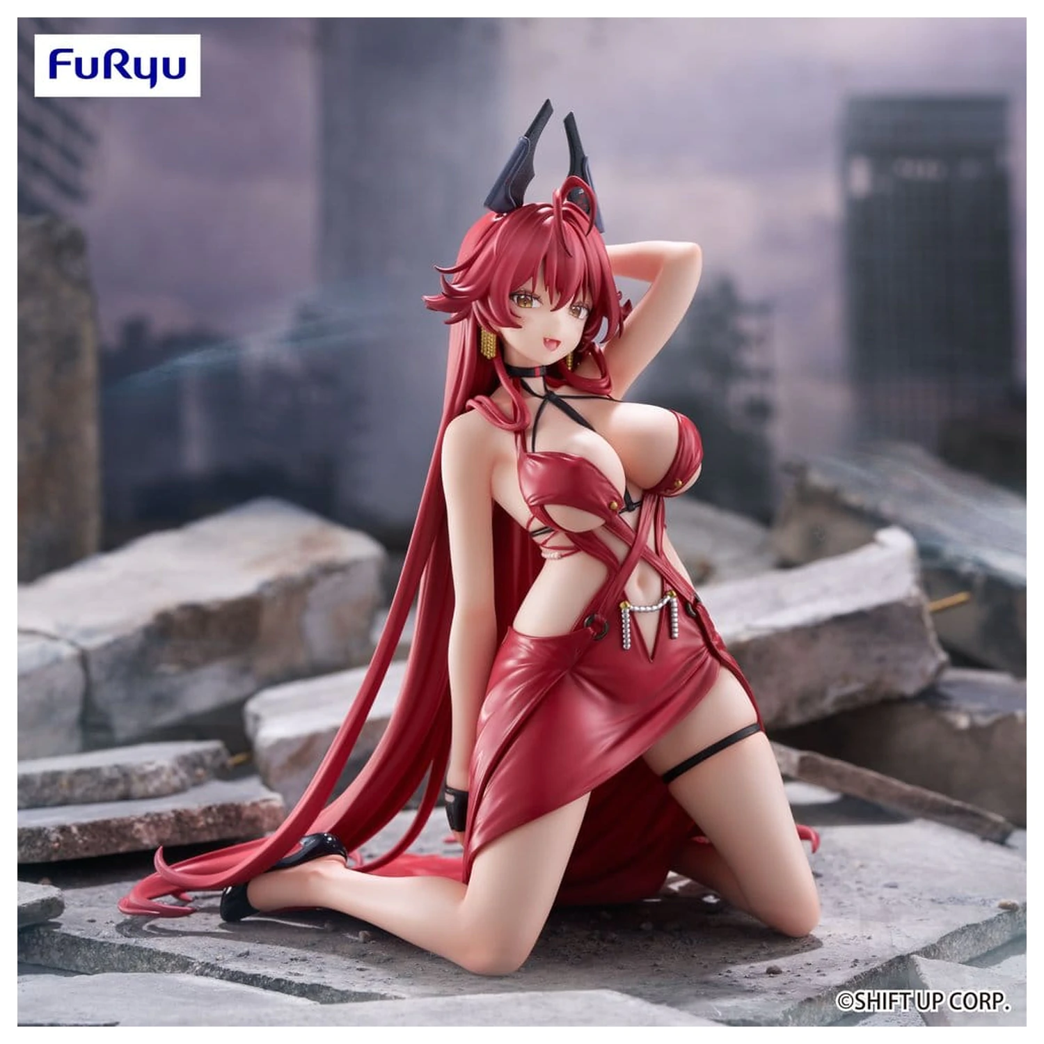 Goddess of Victory: Nikke Noodle Stopper PVC figurka Red Hood: Nonsense Red 14 cm fotografii produktu