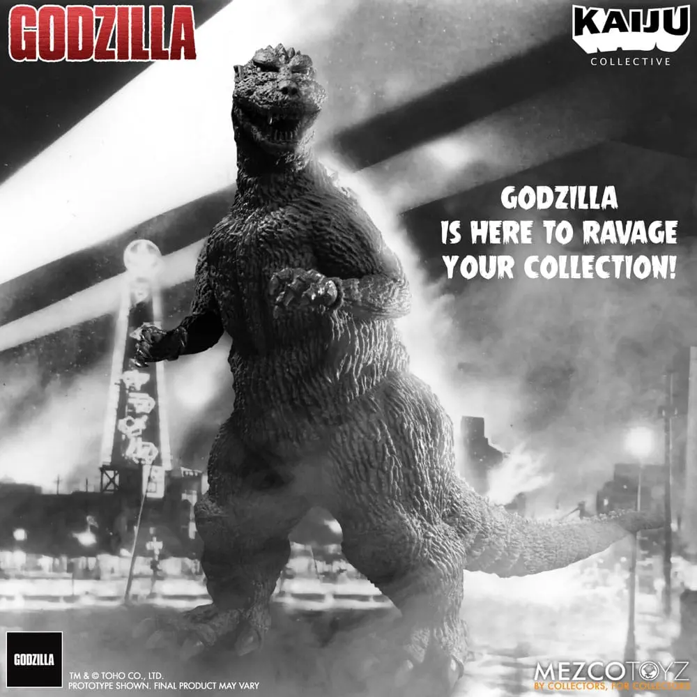 Godzilla (1954) Kaiju Collective Akční figurka Godzilla - Black & White Edition 20 cm fotografii produktu