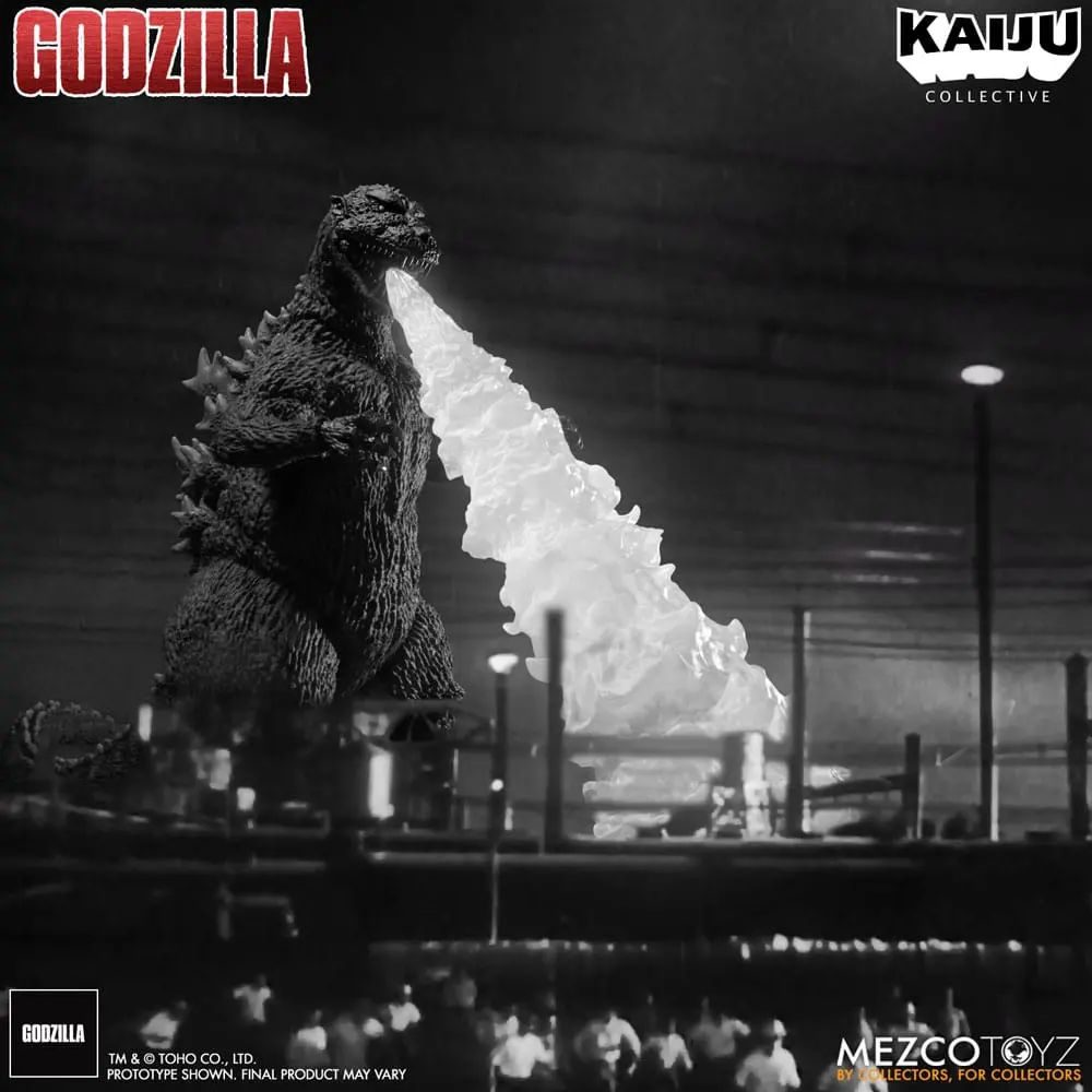 Godzilla (1954) Kaiju Collective Akční figurka Godzilla - Black & White Edition 20 cm fotografii produktu