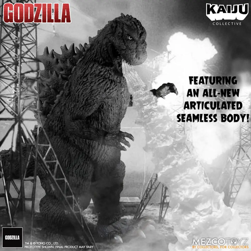 Godzilla (1954) Kaiju Collective Akční figurka Godzilla - Black & White Edition 20 cm fotografii produktu