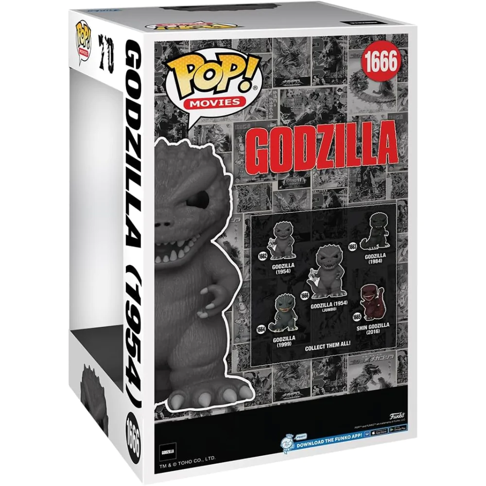 Godzilla 70. výročí Super Velká Jumbo Funko POP! Vinylová figurka Godzilla 1954 25 cm fotografii produktu