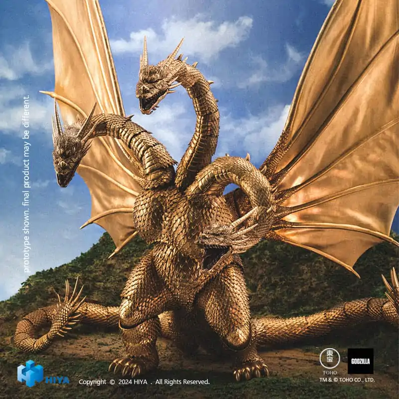 Godzilla Exquisite Basic akční figurka Godzilla vs King Ghidorah King Ghidorah 25 cm fotografii produktu
