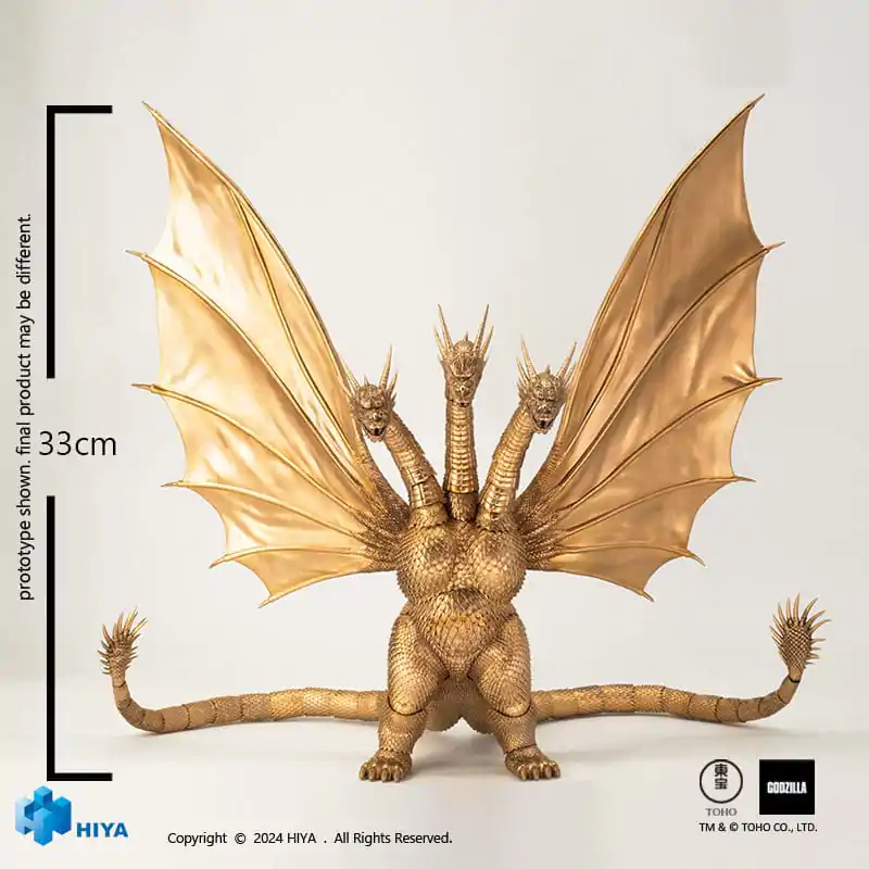 Godzilla Exquisite Basic akční figurka Godzilla vs King Ghidorah King Ghidorah 25 cm fotografii produktu