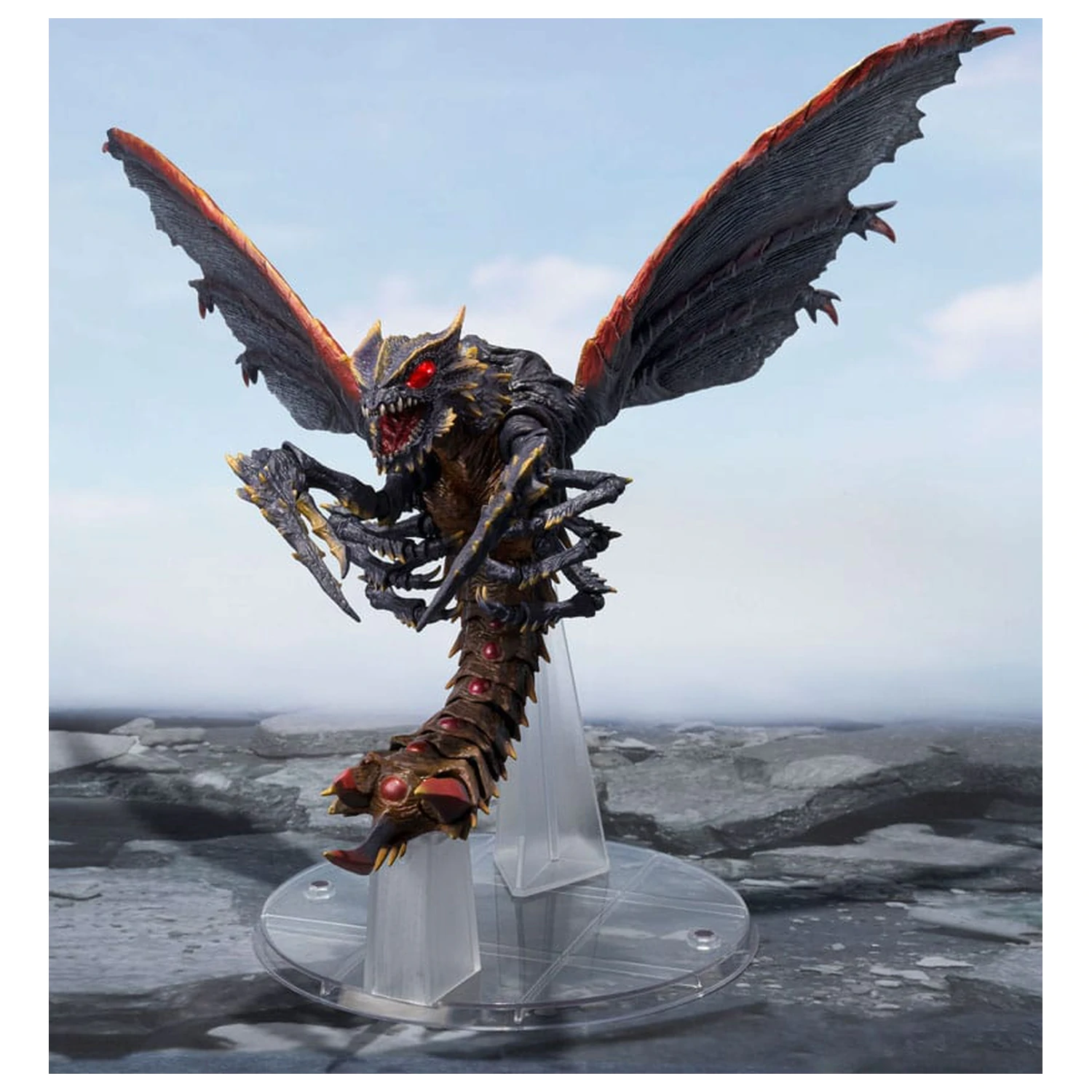 Godzilla S.H. Monster Arts akční figurka Megaguirus Evolution Set 21 cm fotografii produktu