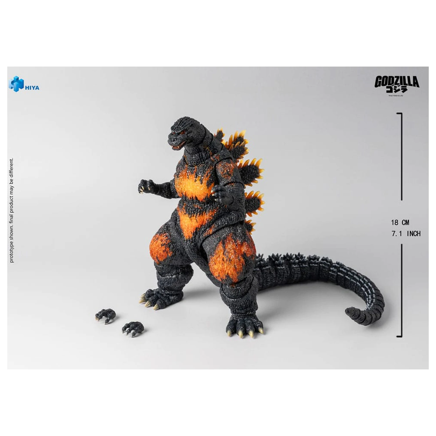 Godzilla vs. Destoroyah (1995) Exquisite Basic akční figurka Burning Godzilla 18 cm fotografii produktu