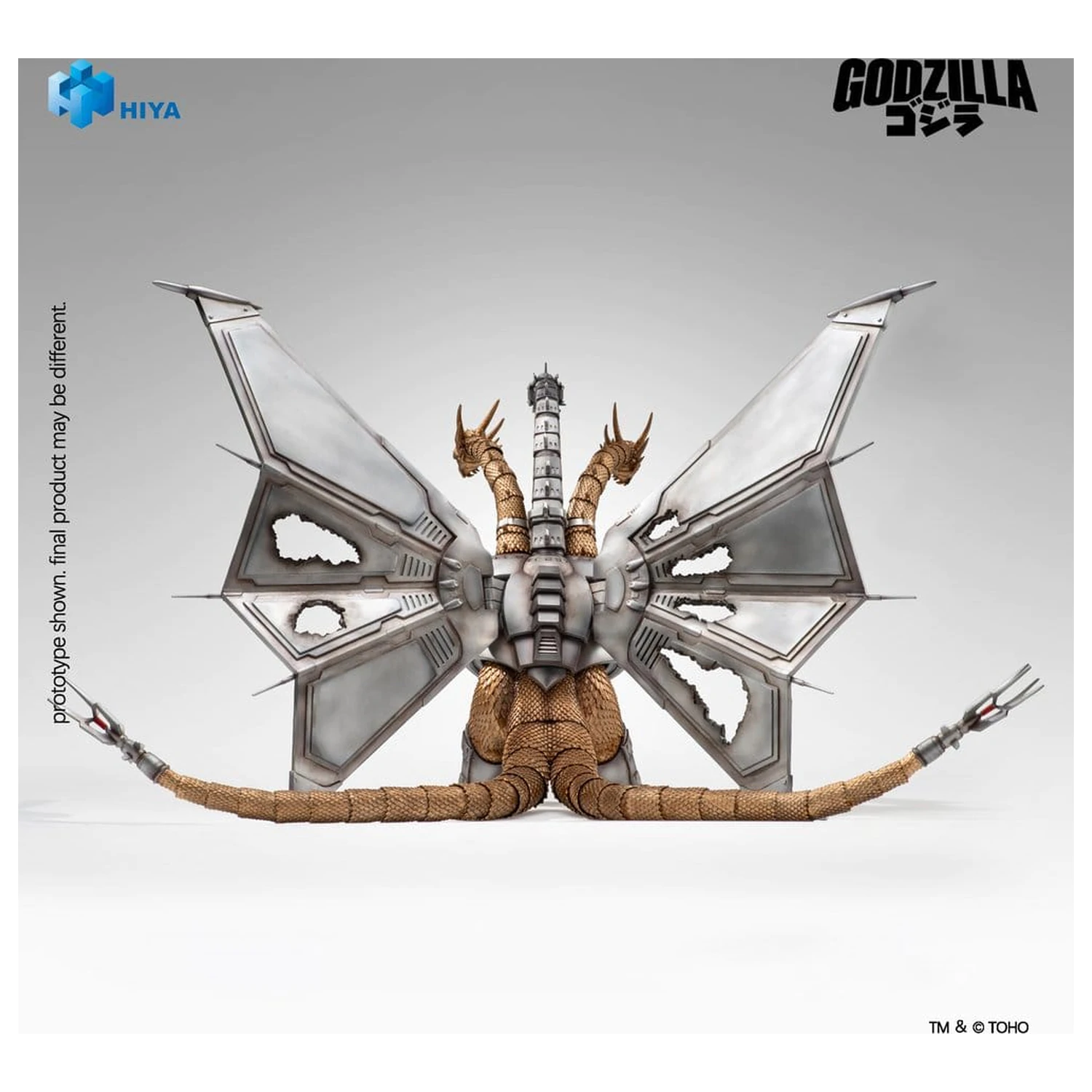 Godzilla vs. King Ghidorah Exquisite Basic Akční figurka Battle Damaged Mecha King Ghidorah 33 cm fotografii produktu