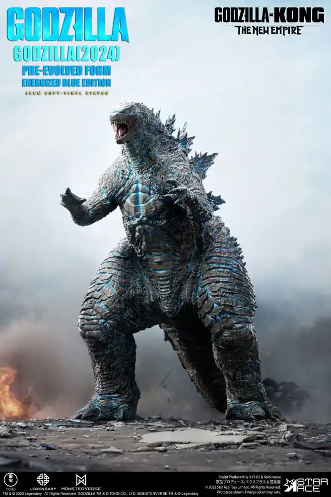Godzilla vs. Kong: The New Empire Měkká vinylová socha Godzilla (2024) Evolved Blue Edition 28 cm fotografii produktu
