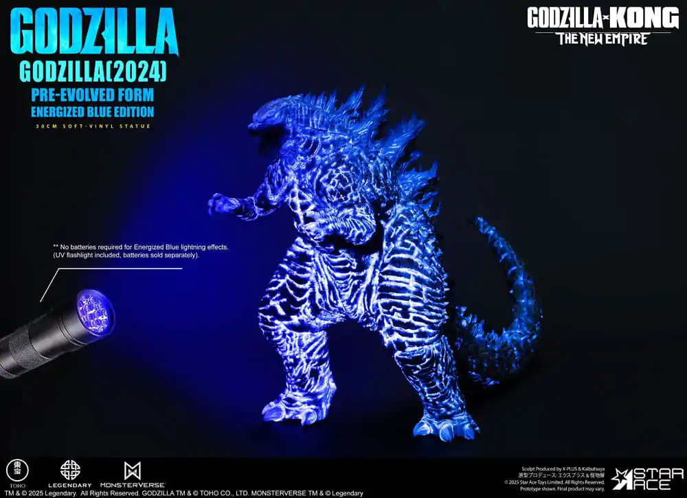 Godzilla vs. Kong: The New Empire Měkká vinylová socha Godzilla (2024) Evolved Blue Edition 28 cm fotografii produktu