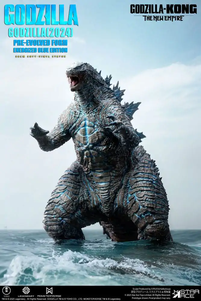 Godzilla vs. Kong: The New Empire Měkká vinylová socha Godzilla (2024) Evolved Blue Edition 28 cm fotografii produktu