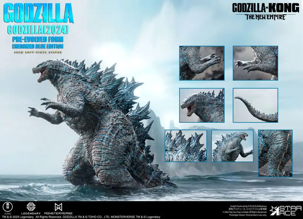 Godzilla vs. Kong: The New Empire Měkká vinylová socha Godzilla (2024) Evolved Blue Edition 28 cm fotografii produktu