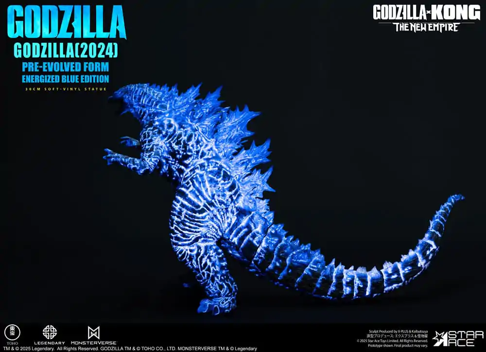 Godzilla vs. Kong: The New Empire Měkká vinylová socha Godzilla (2024) Evolved Blue Edition 28 cm fotografii produktu