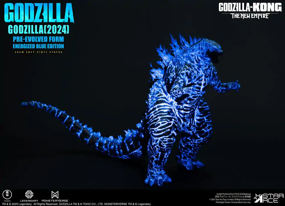Godzilla vs. Kong: The New Empire Měkká vinylová socha Godzilla (2024) Evolved Blue Edition 28 cm fotografii produktu