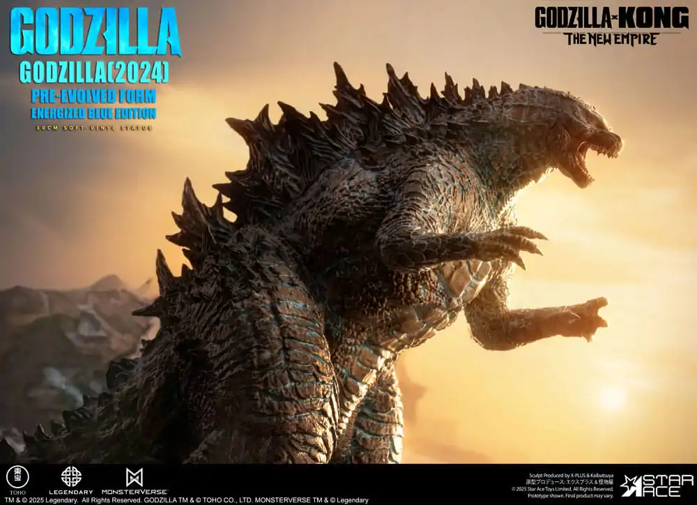 Godzilla vs. Kong: The New Empire Měkká vinylová socha Godzilla (2024) Evolved Blue Edition 28 cm fotografii produktu
