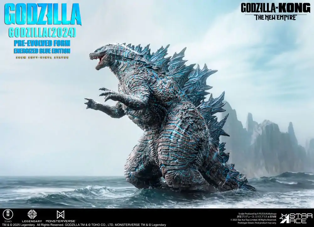 Godzilla vs. Kong: The New Empire Měkká vinylová socha Godzilla (2024) Evolved Blue Edition 28 cm fotografii produktu