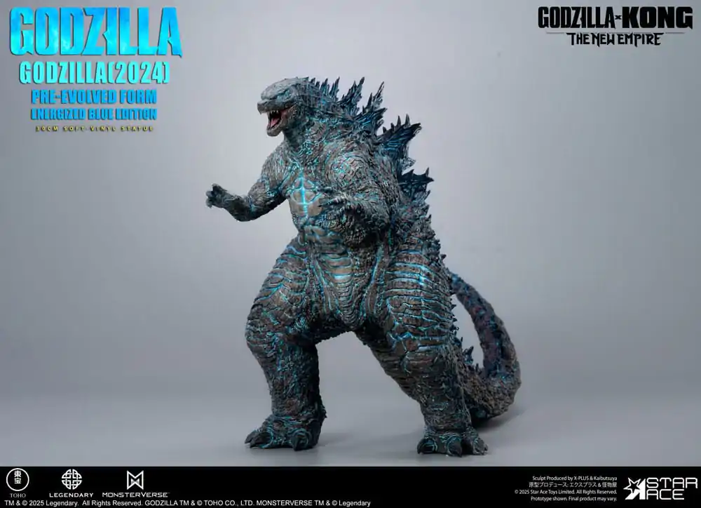 Godzilla vs. Kong: The New Empire Měkká vinylová socha Godzilla (2024) Evolved Blue Edition 28 cm fotografii produktu