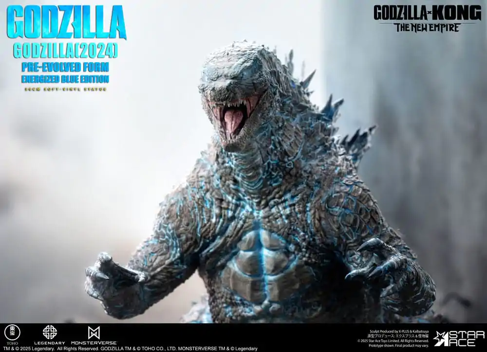 Godzilla vs. Kong: The New Empire Měkká vinylová socha Godzilla (2024) Evolved Blue Edition 28 cm fotografii produktu