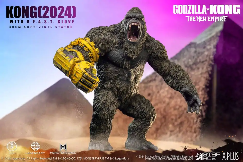 Godzilla vs. Kong: The New Empire Soft Vinyl Soška Kong s B.E.A.S.T. Glove 30 cm fotografii produktu