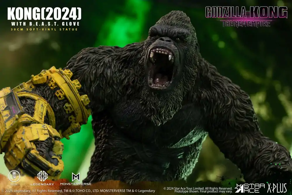 Godzilla vs. Kong: The New Empire Soft Vinyl Soška Kong s B.E.A.S.T. Glove 30 cm fotografii produktu
