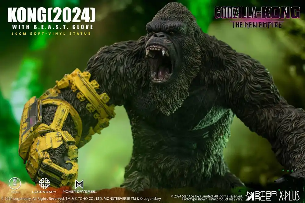 Godzilla vs. Kong: The New Empire Soft Vinyl Soška Kong s B.E.A.S.T. Glove 30 cm fotografii produktu