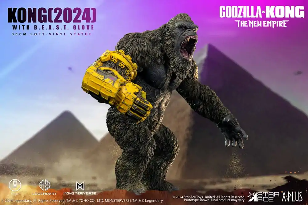 Godzilla vs. Kong: The New Empire Soft Vinyl Soška Kong s B.E.A.S.T. Glove 30 cm fotografii produktu