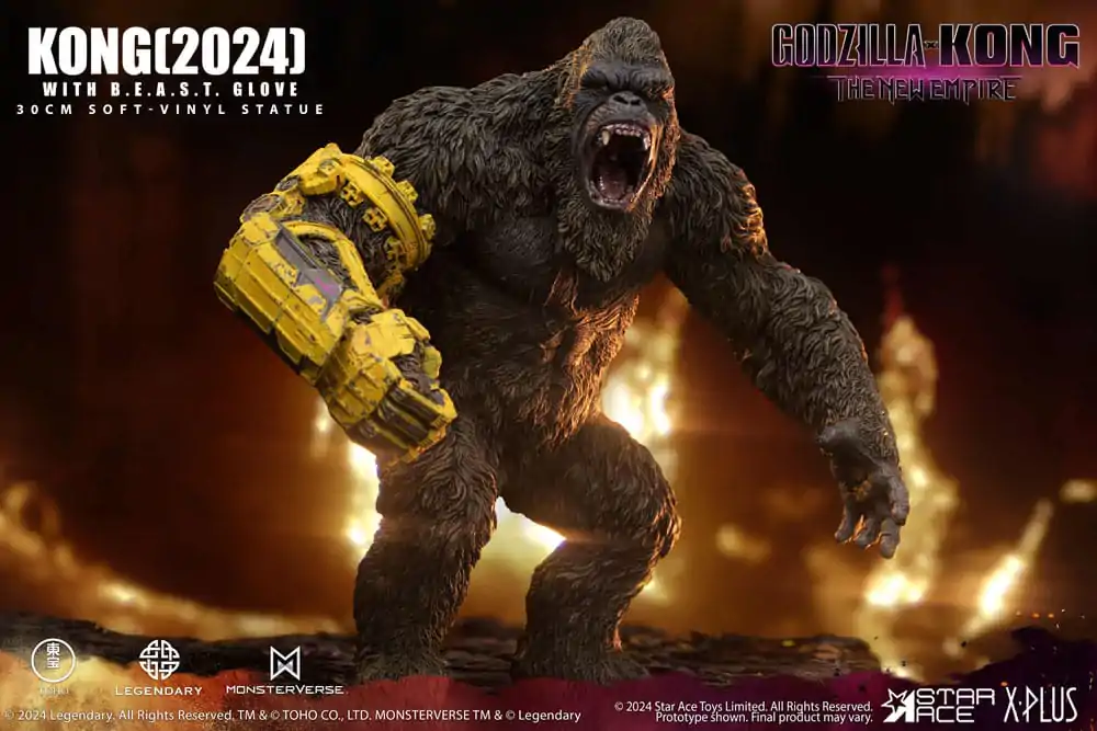 Godzilla vs. Kong: The New Empire Soft Vinyl Soška Kong s B.E.A.S.T. Glove 30 cm fotografii produktu