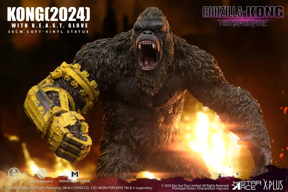 Godzilla vs. Kong: The New Empire Soft Vinyl Soška Kong s B.E.A.S.T. Glove 30 cm fotografii produktu