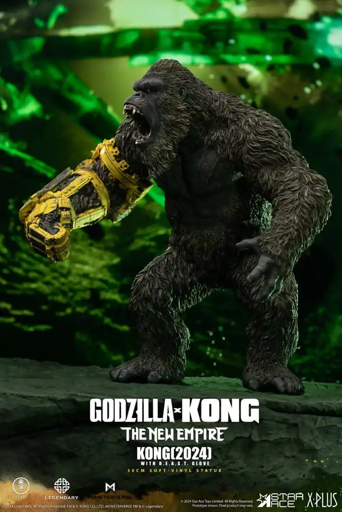 Godzilla vs. Kong: The New Empire Soft Vinyl Soška Kong s B.E.A.S.T. Glove 30 cm fotografii produktu