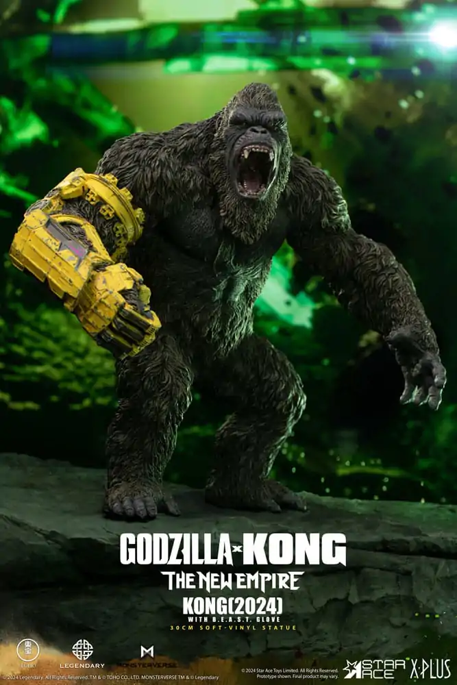 Godzilla vs. Kong: The New Empire Soft Vinyl Soška Kong s B.E.A.S.T. Glove 30 cm fotografii produktu
