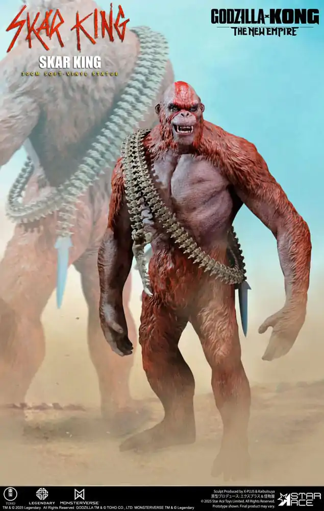 Godzilla vs. Kong: The New Empire Měkká vinylová soška Skar King Unleash the Titan 30 cm fotografii produktu