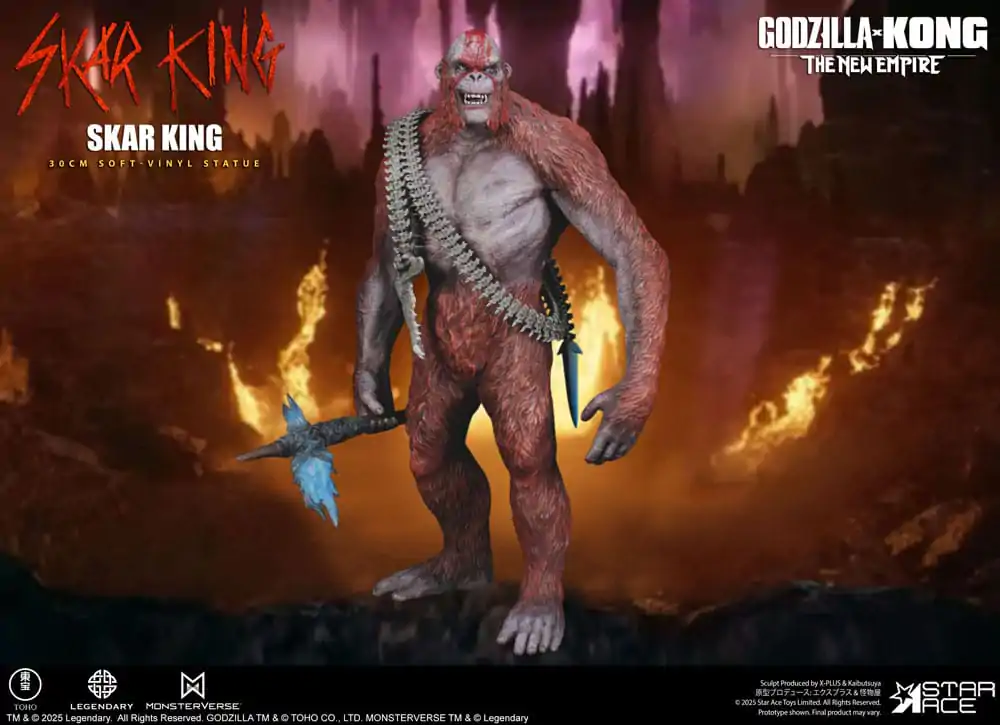 Godzilla vs. Kong: The New Empire Měkká vinylová soška Skar King Unleash the Titan 30 cm fotografii produktu