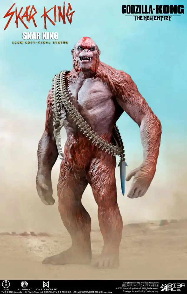 Godzilla vs. Kong: The New Empire Měkká vinylová soška Skar King Unleash the Titan 30 cm fotografii produktu