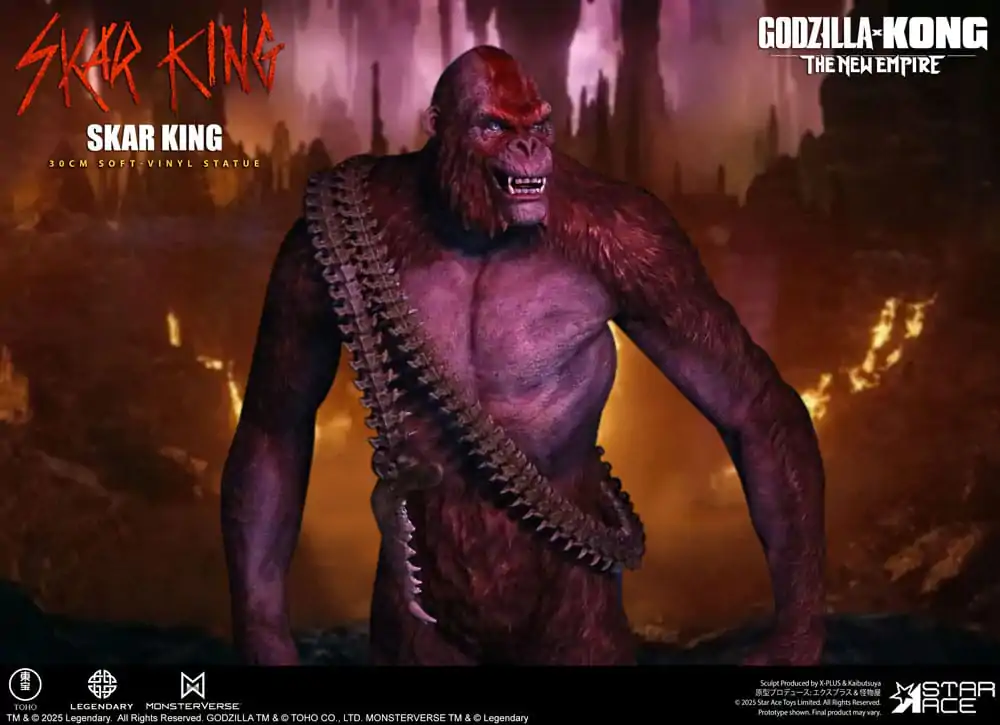 Godzilla vs. Kong: The New Empire Měkká vinylová soška Skar King Unleash the Titan 30 cm fotografii produktu