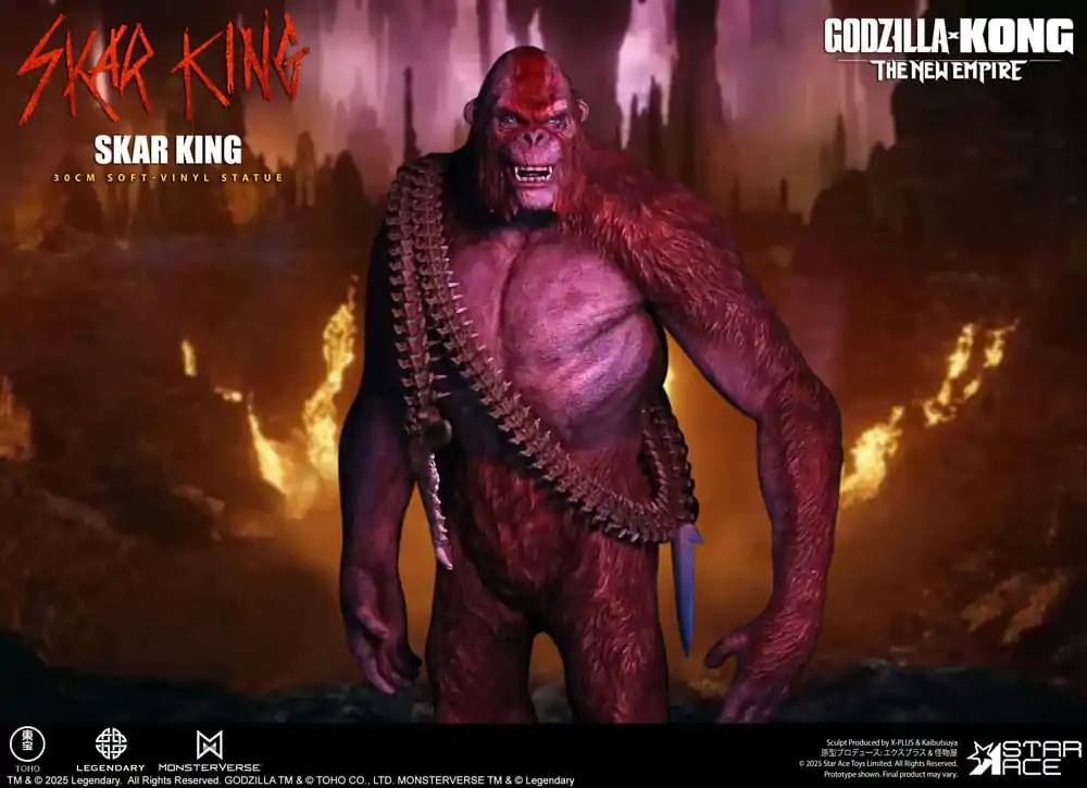 Godzilla vs. Kong: The New Empire Měkká vinylová soška Skar King Unleash the Titan 30 cm fotografii produktu