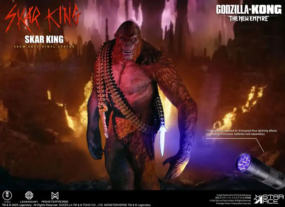 Godzilla vs. Kong: The New Empire Měkká vinylová soška Skar King Unleash the Titan 30 cm fotografii produktu