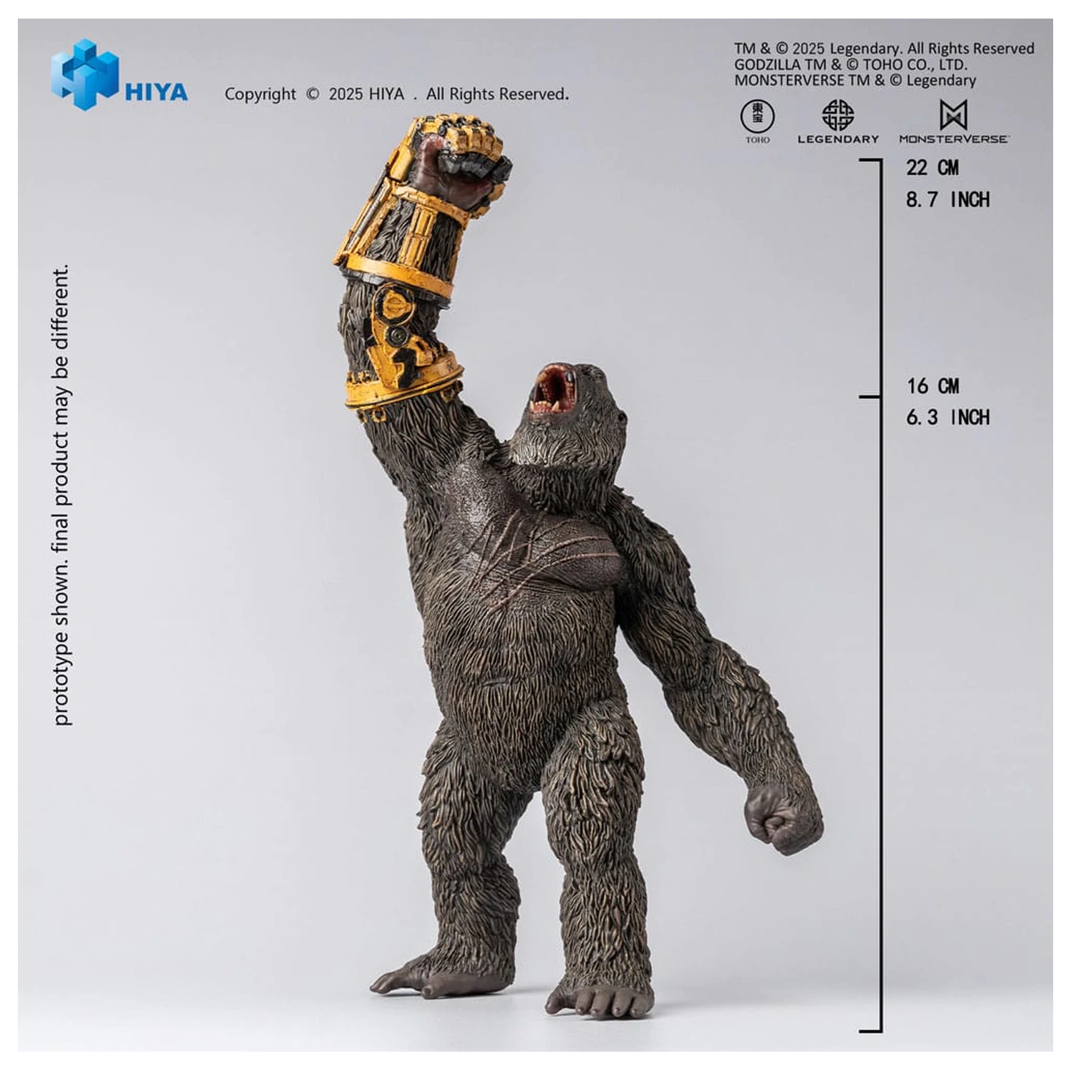 Godzilla x Kong The New Empire Stylist Series PVC socha Kong B.E.A.S.T. Glove verze 22 cm fotografii produktu