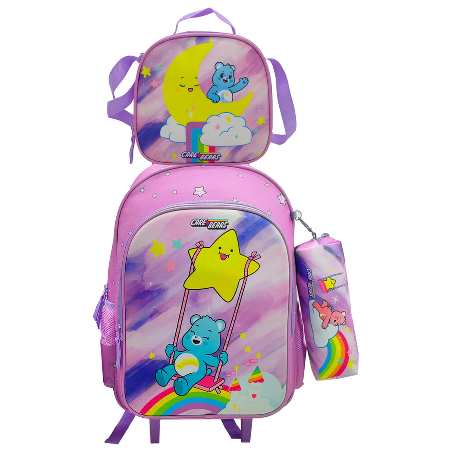 Care Bears Sada cestovního kufru + penál + obědová taška fotografii produktu