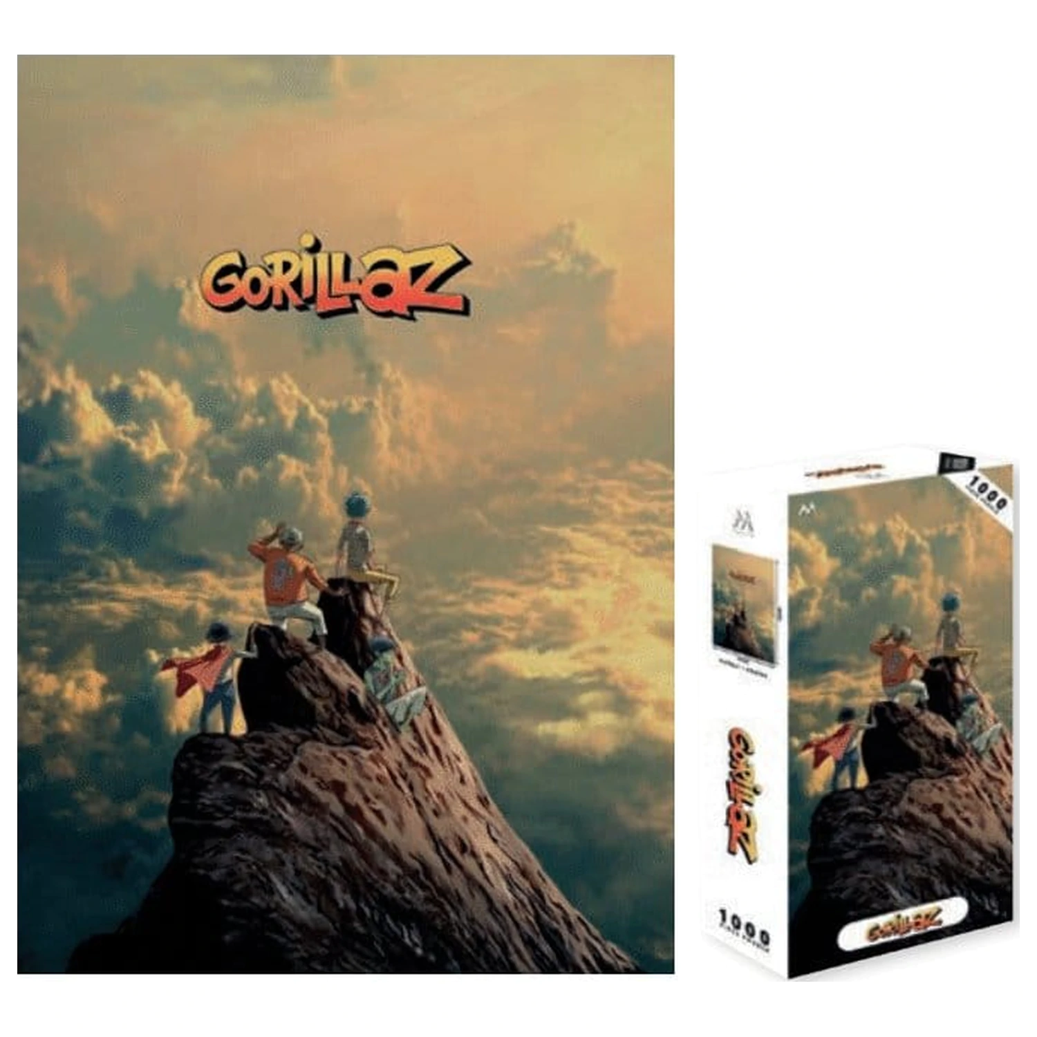 Gorillaz puzzle (1000 dílků) fotografii produktu