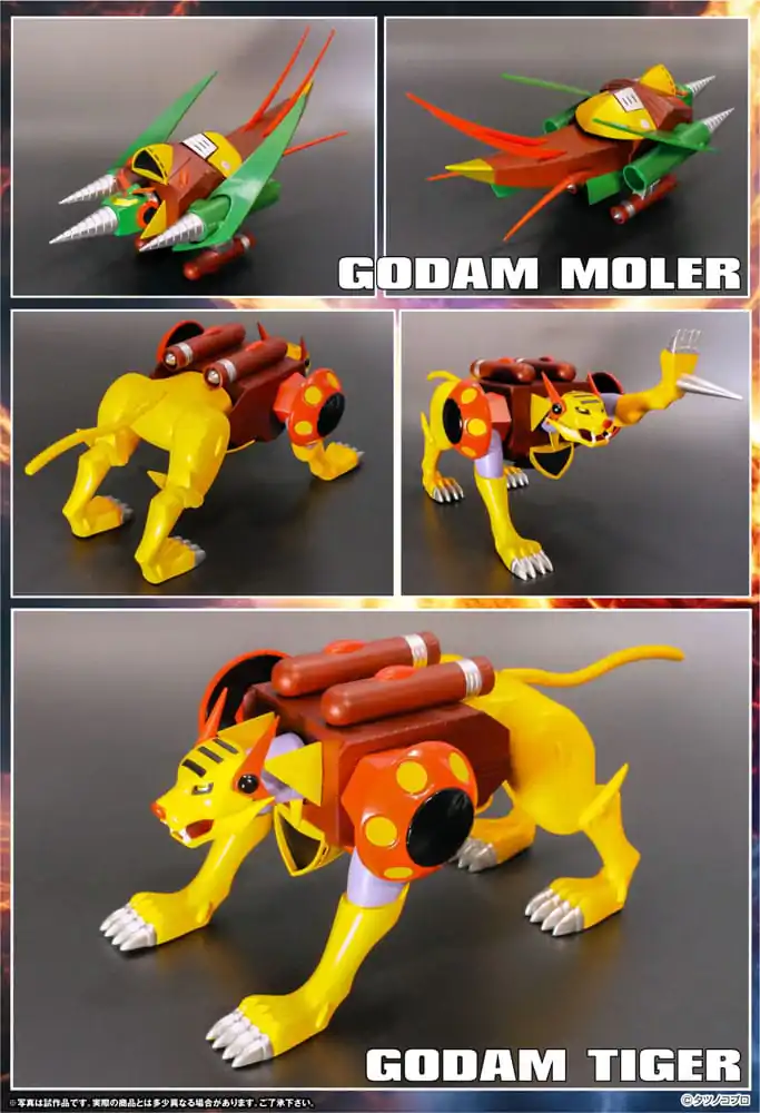 Gowappa 5 Godam Dynamite Action Akční figurka Kai Gordam Full Blast Off Set 17 cm fotografii produktu
