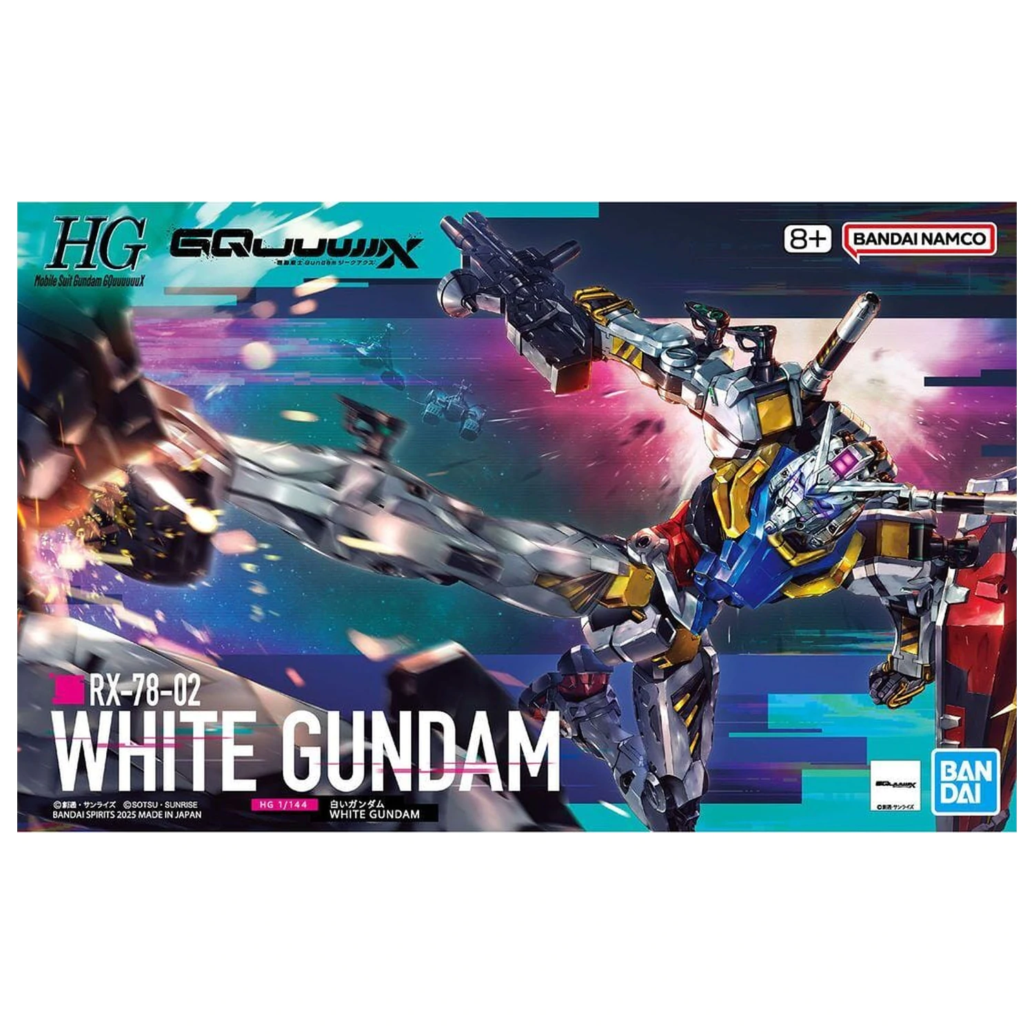 GQuuuuuuX Series White Gundam Model kit HG 1/144 fotografii produktu