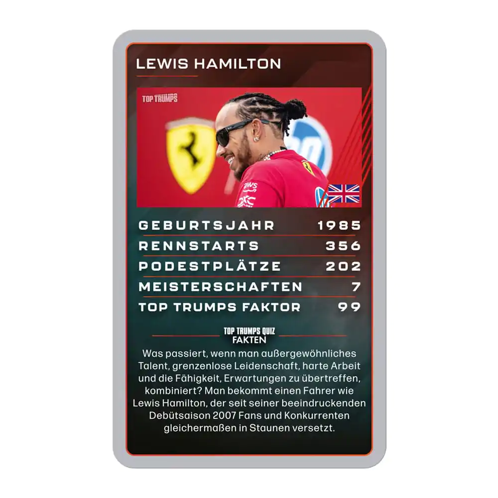 Karetní hra Grand Prix Helden Top Trumps Collectables *Německá verze* fotografii produktu