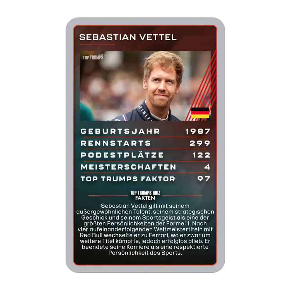 Karetní hra Grand Prix Helden Top Trumps Collectables *Německá verze* fotografii produktu