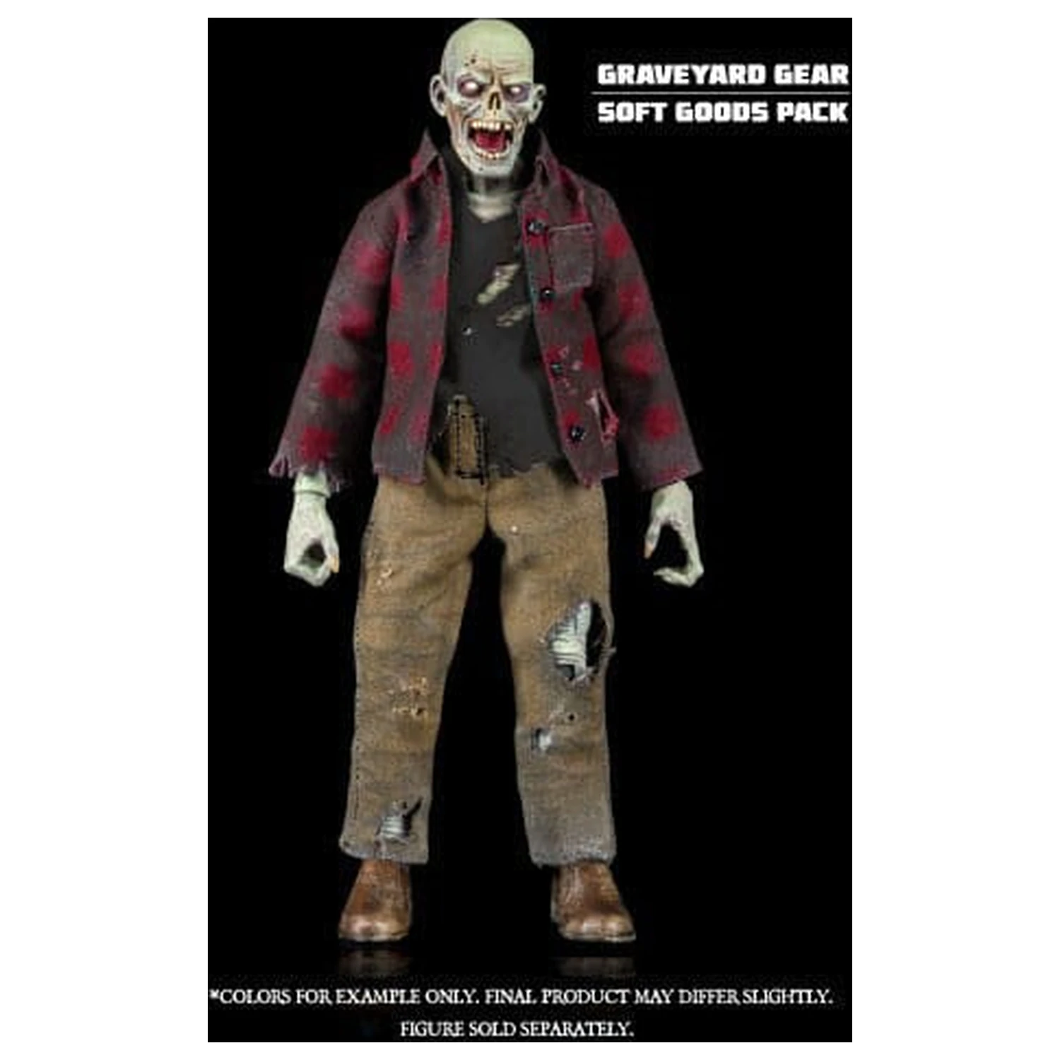 Graveyard Series Akční figurka Doplněk Dělník Zombie Měkké zboží balení fotografii produktu