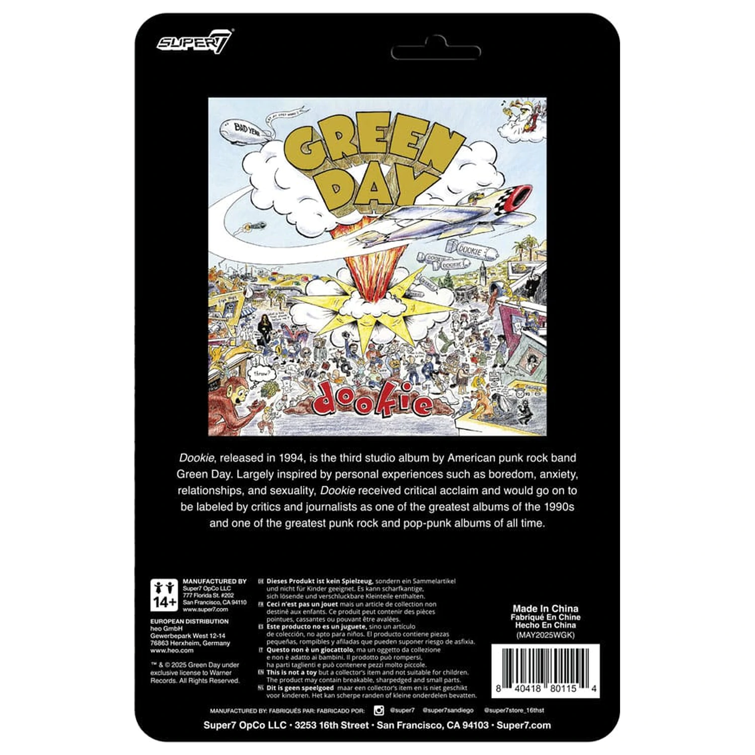 Green Day ReAction akční figurka Dookie Dog 9 cm fotografii produktu