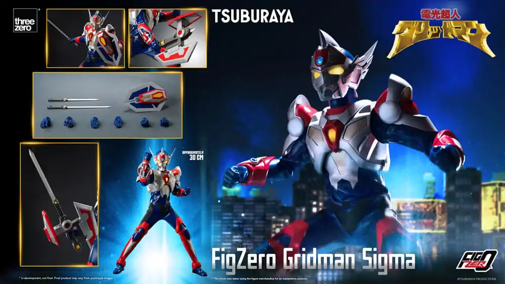 Gridman the Hyper Agent: Revenge of Neo Evil Lord FigZero akční figurka Gridman Sigma 30 cm fotografii produktu