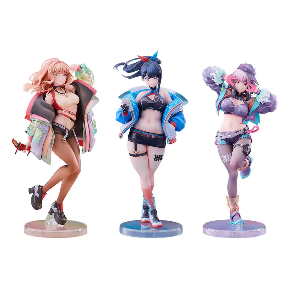 Gridman Universe PVC sochy 3-Pack 1/7 Rikka Takarada, Akane Shinjo, Yume Minami: Dreamy Divas Ver. fotografii produktu