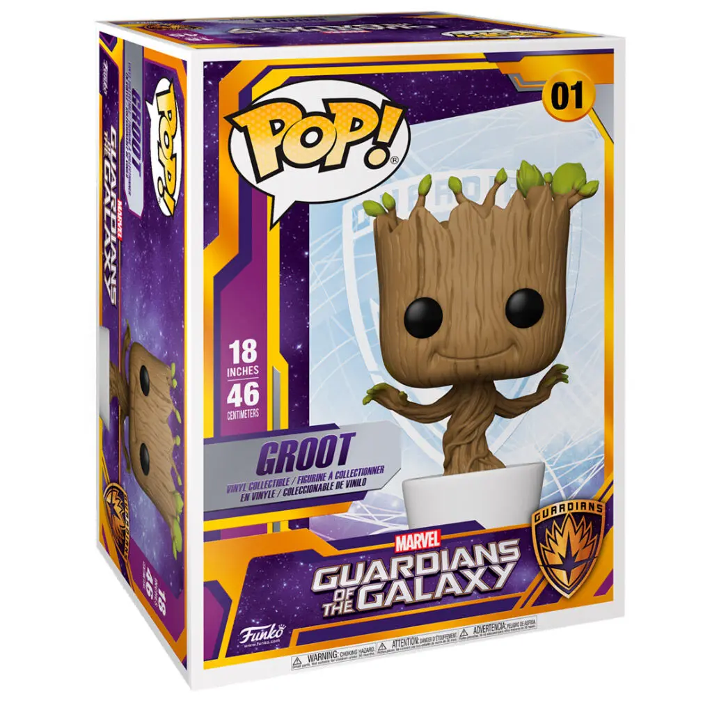 Guardians of the Galaxy Super Sized POP! Marvel Vinyl Figure Dancing Groot 46 cmStrážci Galaxie Super Sized POP! Marvel vinylová figurka Tancující Groot 46 cm fotografii produktu