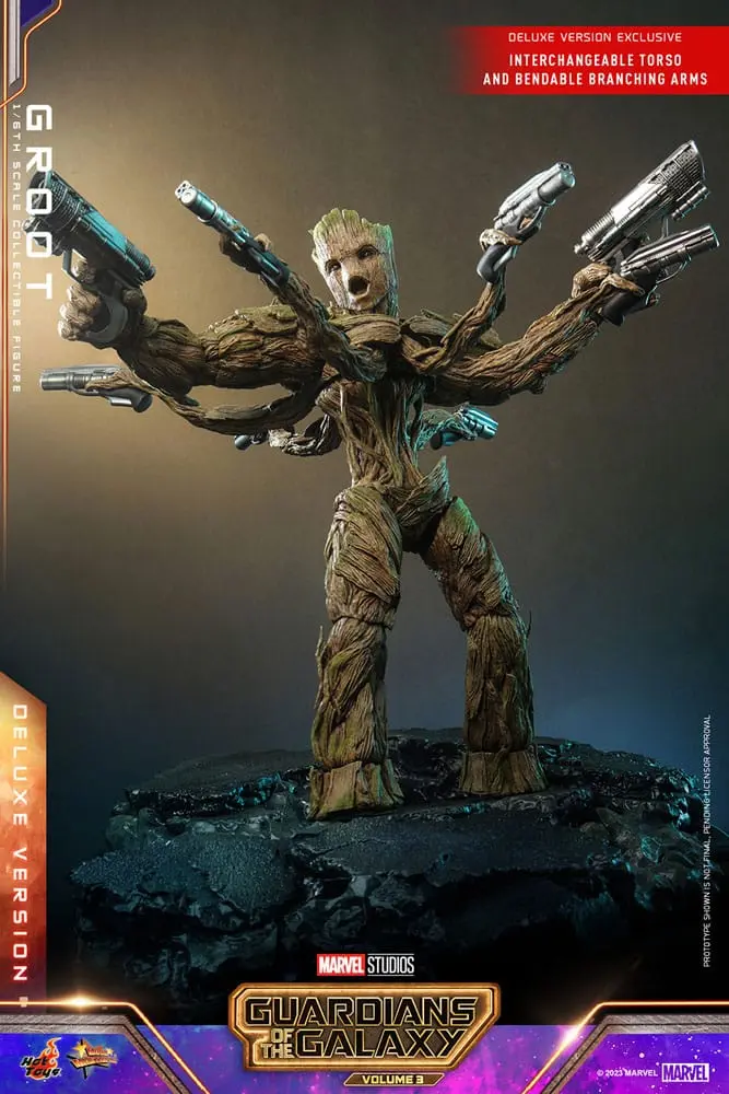 Guardians of the Galaxy Vol. 3 Movie Masterpiece Akční figurka 1/6 Groot (Deluxe verze) 32 cm fotografii produktu