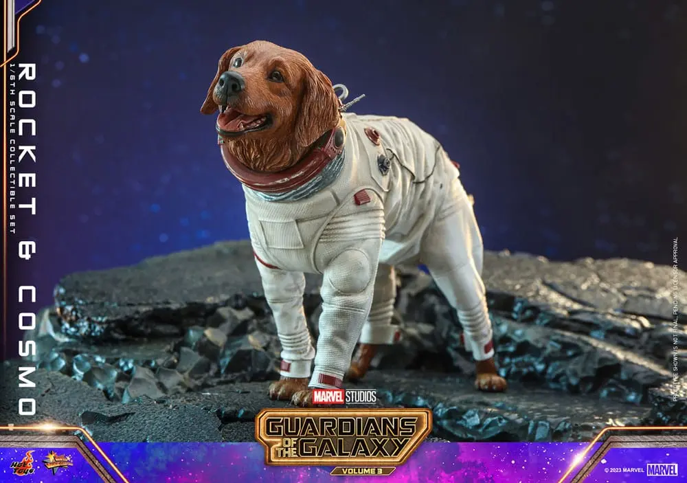 Guardians of the Galaxy Vol. 3 Movie Masterpiece Akční Figurky 1/6 Rocket & Cosmo 16 cm fotografii produktu