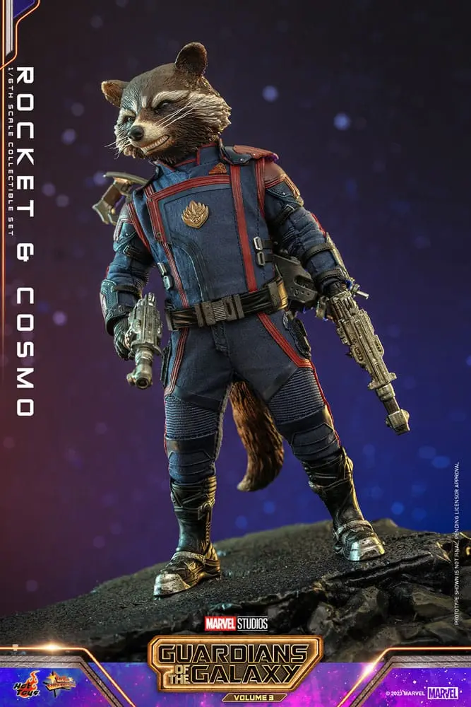 Guardians of the Galaxy Vol. 3 Movie Masterpiece Akční Figurky 1/6 Rocket & Cosmo 16 cm fotografii produktu