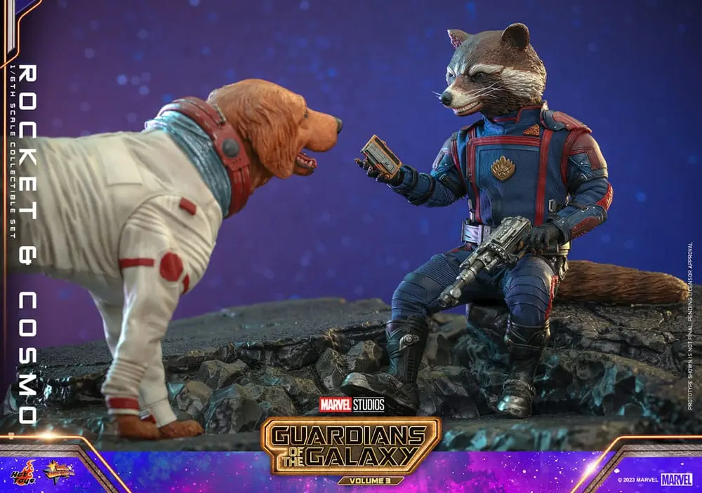 Guardians of the Galaxy Vol. 3 Movie Masterpiece Akční Figurky 1/6 Rocket & Cosmo 16 cm fotografii produktu